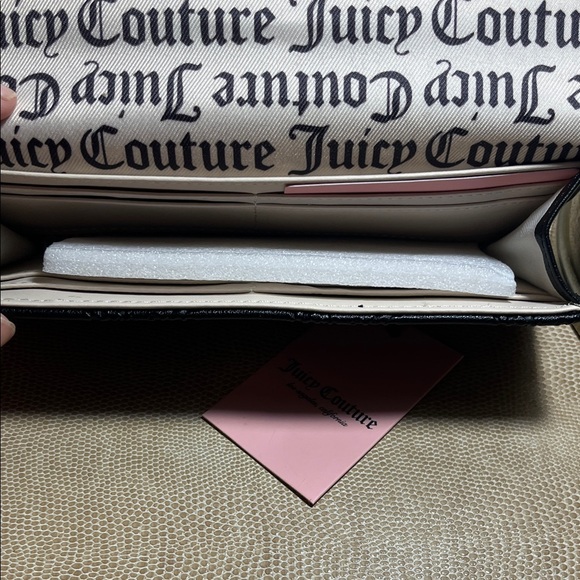 Juicy Couture Black Wallet with Bow Accent - Picture 4 of 5